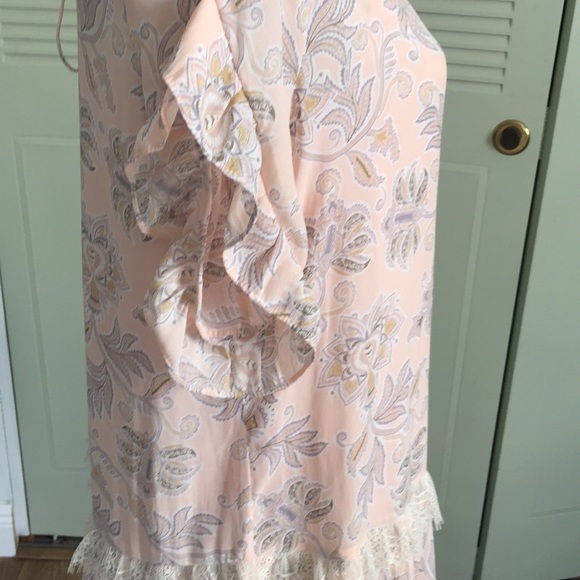 LOFT Pink Sheer Tunic Dress - Picture 4 of 7